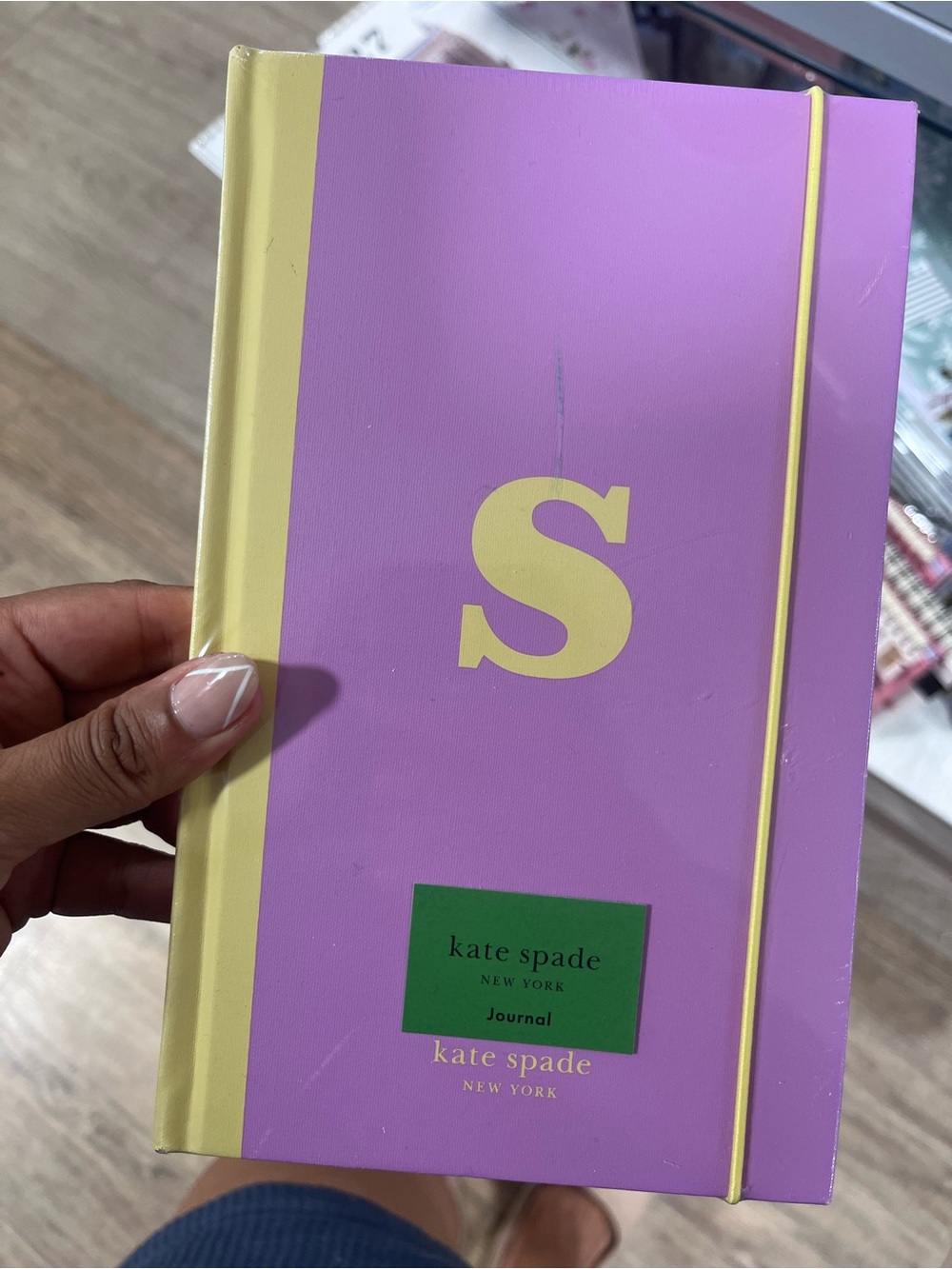 kate spade Green Hardcover Journal with Accent “k” “s” monogram - Picture 2 of 2